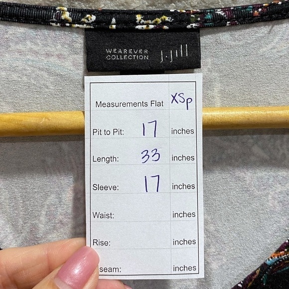 J Jill Wearever Collection Floral Tunic Dress - Picture 10 of 10